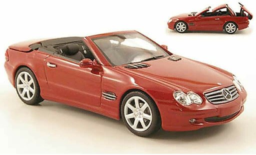 Mercedes Classe SL Base 1/43 Minichamps rouge avec funktionsfahigem capote 2001 miniature