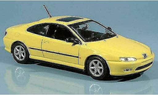 Peugeot 406 Coupe 1/43 Minichamps jaune 1996 miniature