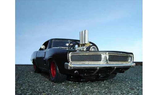 Dodge Charger 1969 1/18 Hot Wheels bad rider miniature