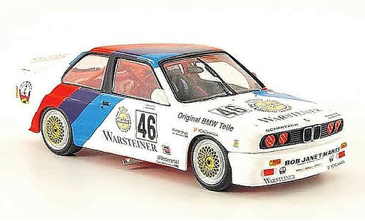 Bmw M3 course 1/43 Minichamps E30 No.46 Ravalgia Pirro WTC Calder 1987 miniature
