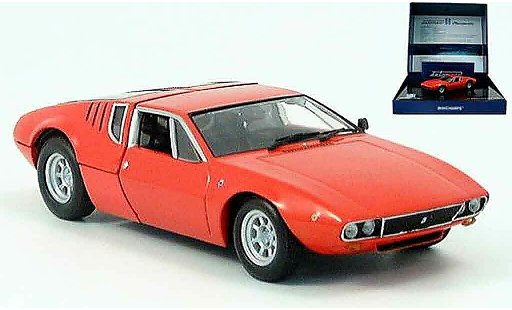De Tomaso Mangusta Coupe 1/43 Minichamps rouge motorhaube zum offnen 1969 miniature