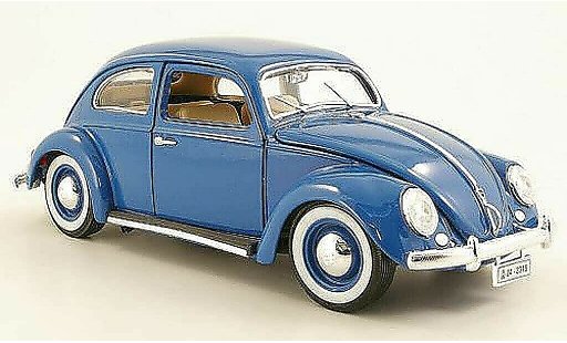 Volkswagen Kafer Base 1/18 Burago bleu 1955 miniature