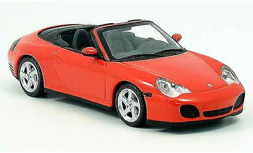 Porsche 911 4S 1/43 Minichamps Cabriolet rouge 2003 miniature