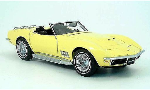 Chevrolet Corvette Coupe 1/18 Autoart C3 jaune 1969 miniature