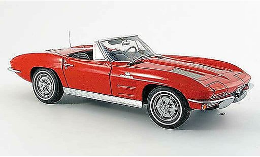 Chevrolet Corvette Convertible 1/18 Autoart C2 cabriolet rouge 1963 miniature
