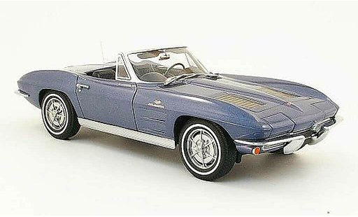 Chevrolet Corvette Coupe 1/18 Autoart C2 bleu 1963 miniature