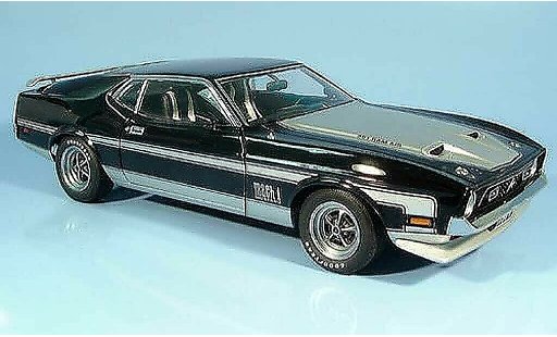 Ford Mustang Mach 1 1/18 Autoart i noire/grise miniature