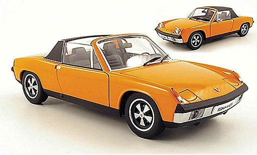 Porsche 914/6 Base 1/18 Autoart 6 orange miniature