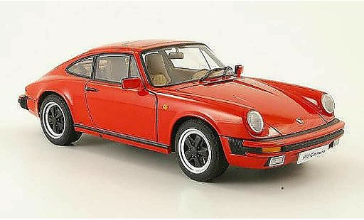 Porsche 911 3.2 1/18 Autoart carrera rouge 1988 miniature