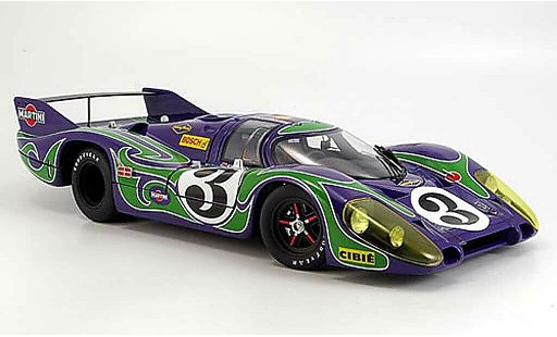Porsche 917 1970 1/18 Autoart l no.3 hippie zweiter platz le mans miniature