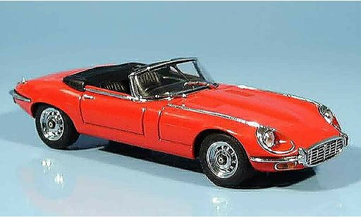 Jaguar E-Type Cabriolet 1/43 Autoart serie iii v12 rouge miniature