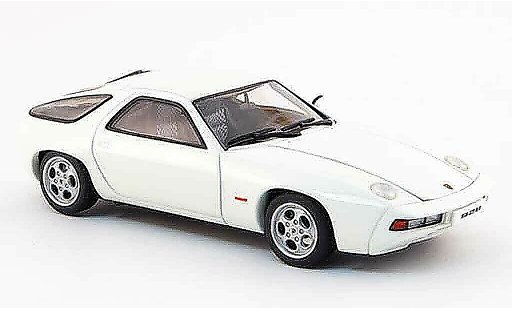 Porsche 928 1977 1/43 Autoart blanche zu offnende Motorhaube miniature