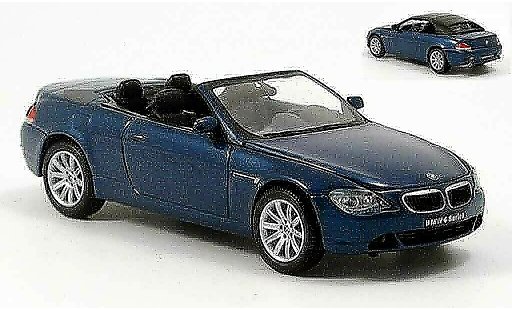 Bmw 645 Cabriolet 1/43 Kyosho E64 CI bleu miniature