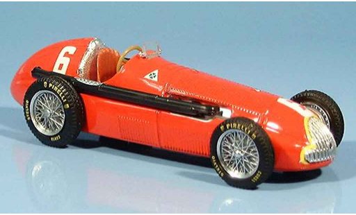 Alfa Romeo 158 gp 1/43 Brumm no.6 j.m.fangio vainqueur frankreich 1950 miniature