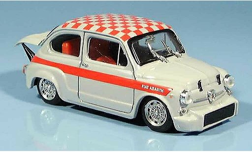 Fiat Abarth 1000 Berlina Corsa 1/43 Brumm rouge grise 1966 miniature