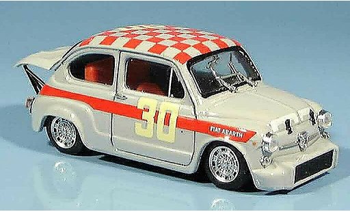 Fiat 600 Abarth 1/43 Brumm 1000 No.30 Baghetti vainqueur Monza 1966 miniature