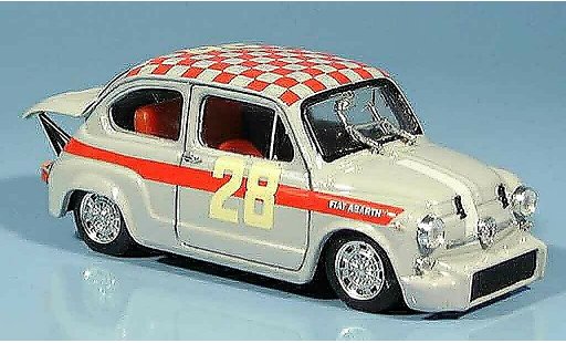 Fiat 600 Abarth 1/43 Brumm 1000 No.28 Steinmetz Dritter Monza 1966 miniature