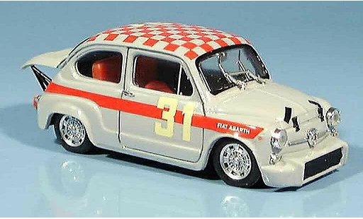 Fiat 600 Abarth 1/43 Brumm 1000 No.31 Cella Monza 1966 miniature