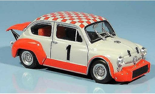 Fiat Abarth 1000 Berlina Corsa 1/43 Brumm Gr. 2 70 No. 1 Coppa Carri Monza 1970 miniature