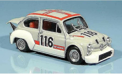 Fiat Abarth 1000 Berlina Corsa 1/43 Brumm Gr. 2 70 No.116 Svolte di Popoli 1970 miniature