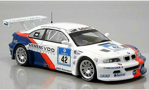 Bmw M3 course 1/43 IXO GTR E46 No. 42 pi&Atilde;&uml;ce Said Duel Nurburgring 2004 miniature