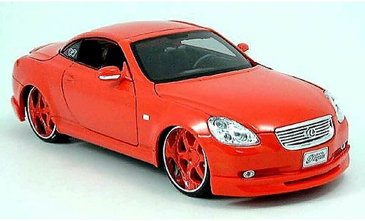 Lexus SC 430 1/18 Maisto tuning car rouge miniature