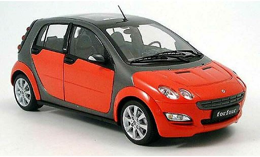 Smart ForFour Base 1/18 Kyosho rouge grise 2004 miniature