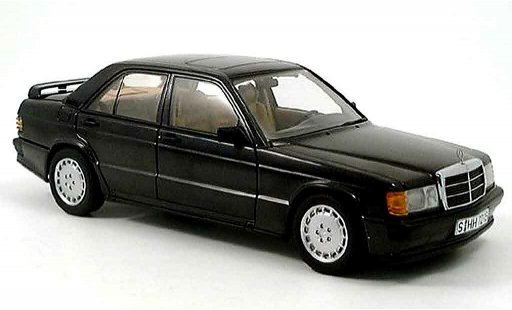 Mercedes 190 Base 1/18 Autoart 2.3-16v anthracite miniature