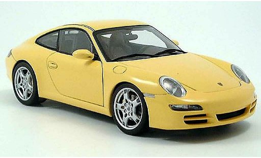 Porsche 911 S 1/18 Autoart Carrera jaune 2004 miniature