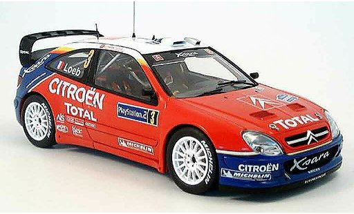 Citroen Xsara WRC 2004 1/18 Autoart no.3 s.loeb/d.elena tour de corse miniature