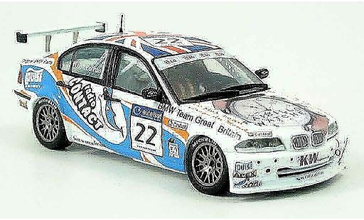 Bmw 320 etcc 1/43 Spark E46 si No. 22 2002 miniature