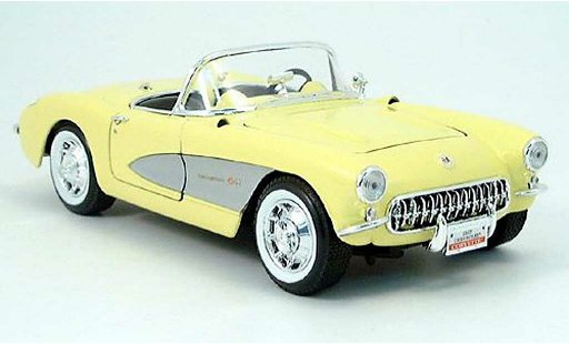 Chevrolet Corvette Convertible 1/18 Yat Ming C1 jaune 1957 miniature