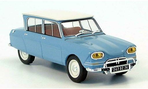 Citroen Ami 6 Berline 1/43 IXO bleu/blanche miniature