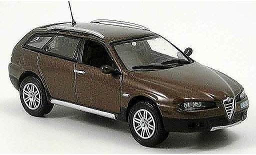 Alfa Romeo 156 crosswagon q4 1/43 Norev marron miniature