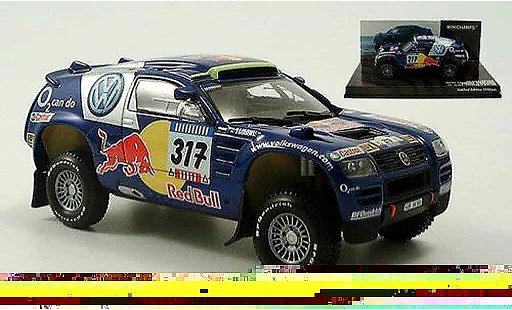 Volkswagen Touareg Dakar 1/43 Minichamps rallye gordon zitzewitz 2005 miniature