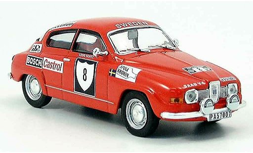 Saab 96 Rally Sweden 1/43 IXO V4 No.8 Blomquist Hertz Rallye Su&Atilde;&uml;de 1972 miniature