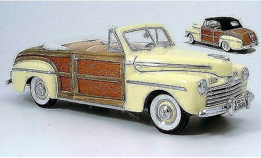Ford Sportsman Cabriolet 1/18 Yat Ming jaune avec stofftoit zum auswechseln 1946 miniature