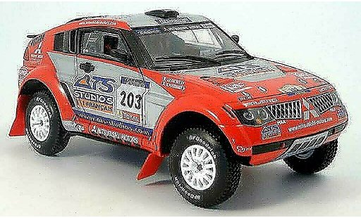 Mitsubishi Pajero Evolution 1/18 Solido no.203 ats rallye dakar 2004 miniature