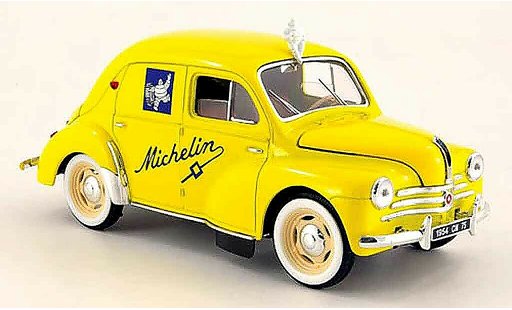 Renault 4CV Base 1/18 Solido michelin 1954 miniature