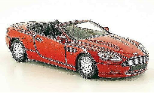 Aston Martin DB9 volante 1/43 Solido cabriolet rouge 2005 miniature