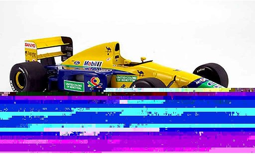 Benetton B191B course 1/18 Minichamps 1992 benetton b 191 b schumacher miniature