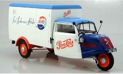 Tempo Dreirad Base 1/18 Minichamps mallewagen pepsi miniature