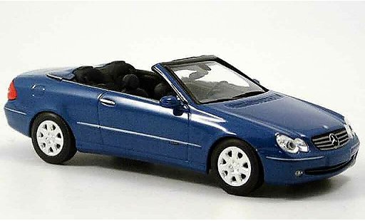 Mercedes Classe CL Cabriolet 1/43 Minichamps K bleu 2003 miniature