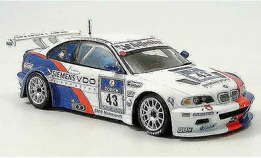 Bmw M3 course 1/43 Minichamps GTR E46 2ter Nurburgring Lamy Said Huisman pi&Atilde;&uml;ce 2004 miniature