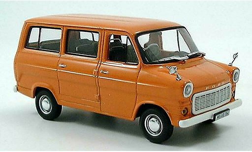 Ford Transit Bus 1/43 Minichamps orange 1971 miniature