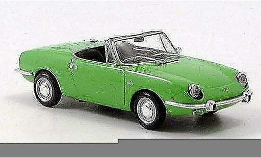 Fiat 850 Sport Spider 1/43 Minichamps verte 1968 miniature