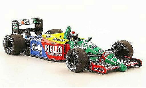 Benetton B189 course 1/43 Minichamps 1989 Benetton B 189 No.20 Riello E.Pirro Saison miniature