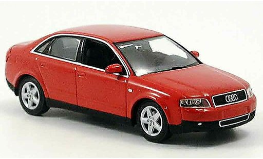 Audi A4 berline 1/43 Minichamps rouge 2000 miniature