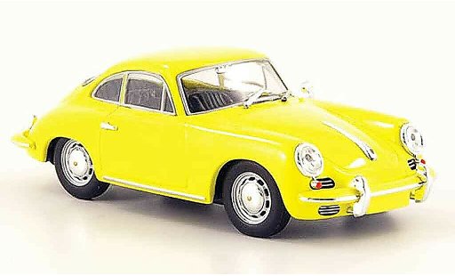Porsche 356 C C 1/43 Minichamps 1965 C Coupe jaune miniature