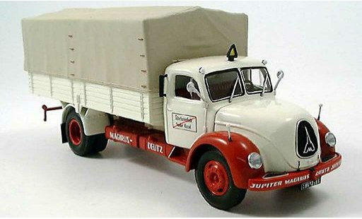 Magirus S 7500 Jupiter 1/43 Minichamps plateau beige/rouge miniature